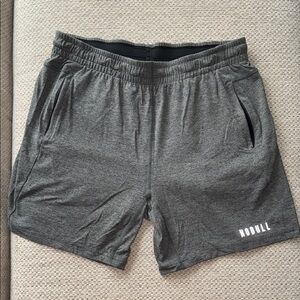 NOBULL Men's Gray Athletic Shorts